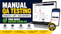 manually test your website or app for bugs