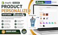 setup shopify pod product personalizer using customily teeinblue zepto