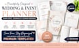 wedding planner templates, event planner, journal, canva design