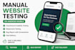 manually test your website