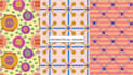 create seamless floral and geometrical pattern design