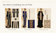 create a fashion tech pack with technical flats