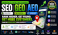 do monthly local SEO GEO and aeo website ranking optimization