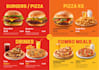 modern fast food menu flyer design