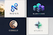 create a creative startup, tech, and crypto logo