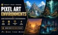 create custom pixel art game backgrounds and environments