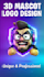 design a professional 3d mascot logo for your brand