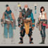 create creative character concept art and visual design