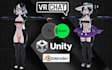 create custom vrchat avatar vrc avatar in unity and blender