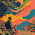 create psychedelic illustration, trippy art for album design