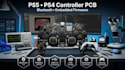 design ps5, ps4 game controller pcb with bluetooth and embedded firmware