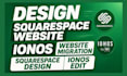 design squarespace website ionos website squarespace design ionos migration edit