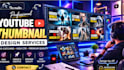 design eye catching youtube thumbnail