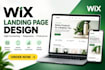design a high converting wix landing page