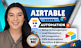do airtable automation, airtable database crm, clay com, n8n ai, softr webapp
