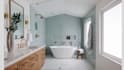create a spa like bathroom with clean 3d interior design