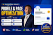 create optimize and revamp your linkedin profile and business page