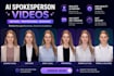 create hyper realistic ai female spokesperson  video