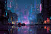 make cyberpunk sci fi futuristic city for your project