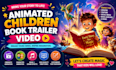 create animated children book trailer video