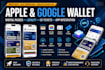 develop apple wallet and google wallet loyalty cards qr passes digital wallets