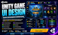design 2d and 3d game ui ux mobile, pc and console design animation