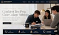 design squarespace sat act website college prep academy website enrollment