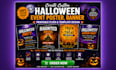 create custom halloween event poster banner printable flyer template design