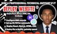deploy your website, connect domain on hostinger, godaddy, cpanel, vps, AWS