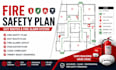 design fire safety plan, exit routes and fire alarm system