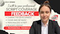 script writing script feedback script coverage screenplay script editing
