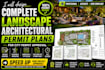 design full landscape architectural permit plans site plan, pool for city permit