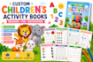 create educational childrens activity books with childrens illustrations