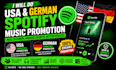 do USA spotify music promotion german spotify promotion