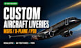 create msfs 2020 and 2024 virtual aircraft livery xplane for flight simulator