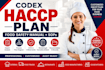 create professional codex haccp plan and food safety documentation