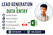 do data entry through lead generation and web research