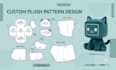 create a custom plush sewing pattern for plush toy production