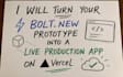 turn your bolt new prototype into a live production app on vercel