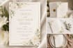 design an elegant wedding invitation