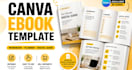 create editable canva ebook template, pdf workbook, planner and digital guide