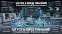 develop esp32 iot hardware with kicad pcb, ble firmware and sensors