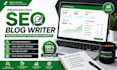 write SEO blog articles and website content that rank