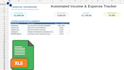 create an automated excel income and expense tracker