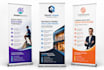 design professional roll up banners in 12 hours
