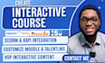 create interactive course, scorm xapi integration, setup talentlms, moodle h5p