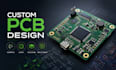 do custom pcb design, pcb layout, schematic, circuit design and multilayer pcb