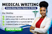 do medical data extraction and literature synthesis, case research