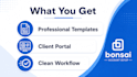 create professional bonsai setup with proposals, contracts and invoicing