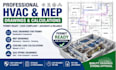 do hvac drawing for permit, mep drawing, cooling load calculations gas piping
